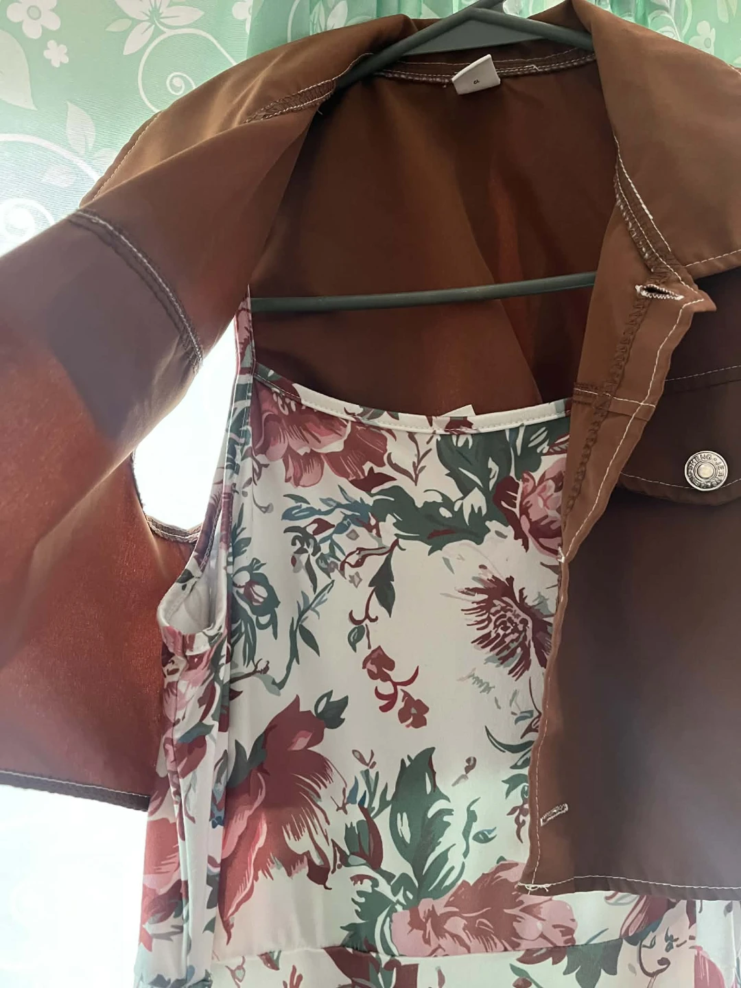SHEIN Floral Dress with Brown Vest - Size 12Y - photo 3