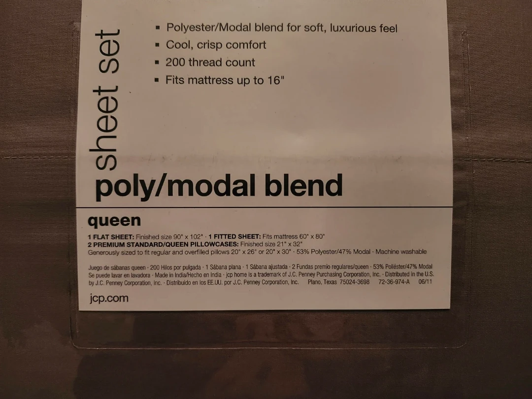 New Queen Sheet Set, Mineral Dust Gray - photo 3