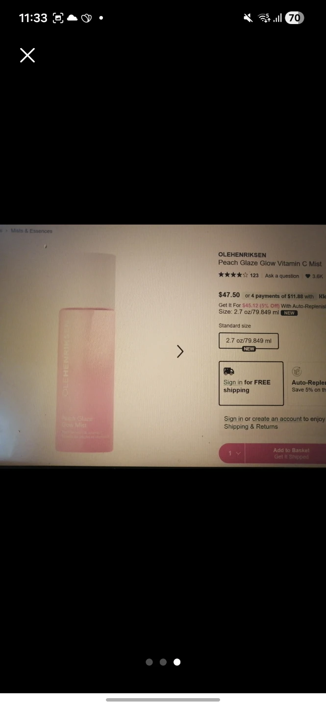 OLEHENRIKSEN Peach Glaze Glow Vitamin C Mist - photo 2