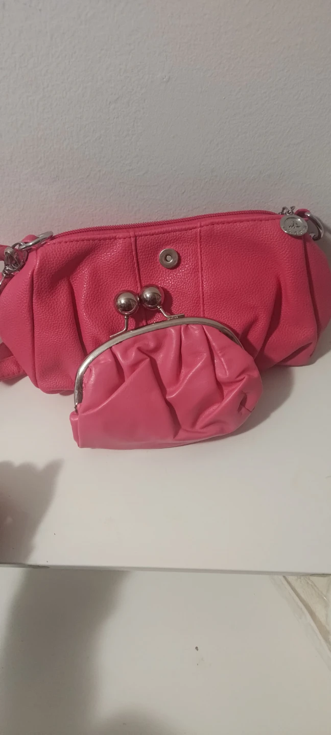 Hot Pink Purse with Matching Coin Pouch - photo 2