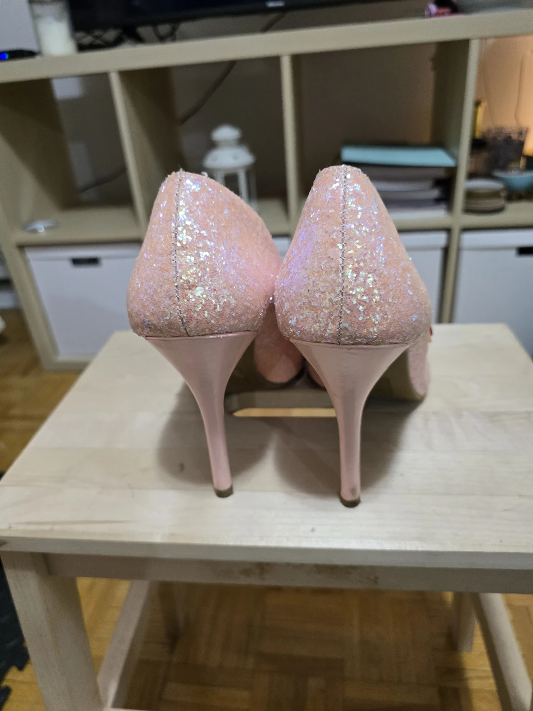 Ballerina Pink Glittery Mary Jane Stilettos - Size 11 - photo 3