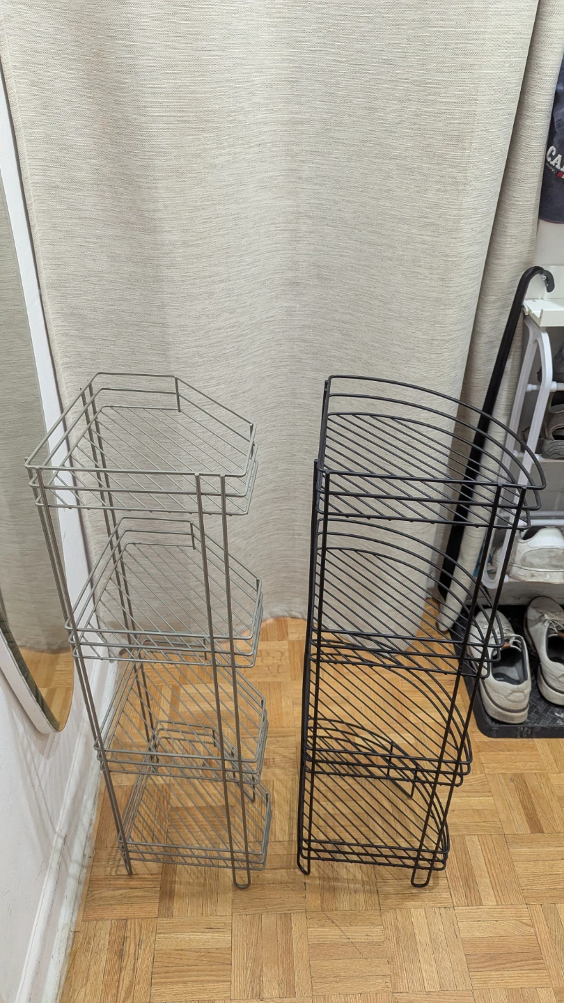 Metal Tower Storage Shelves Caddy Organizer Stand Plant Flower - photo 2