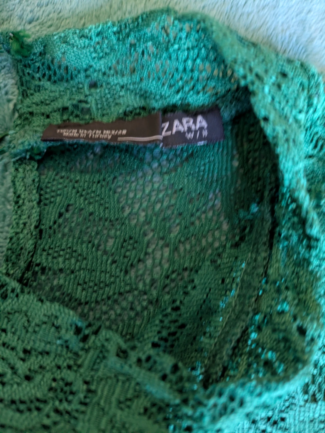 Zara Green Lace Top - photo 2