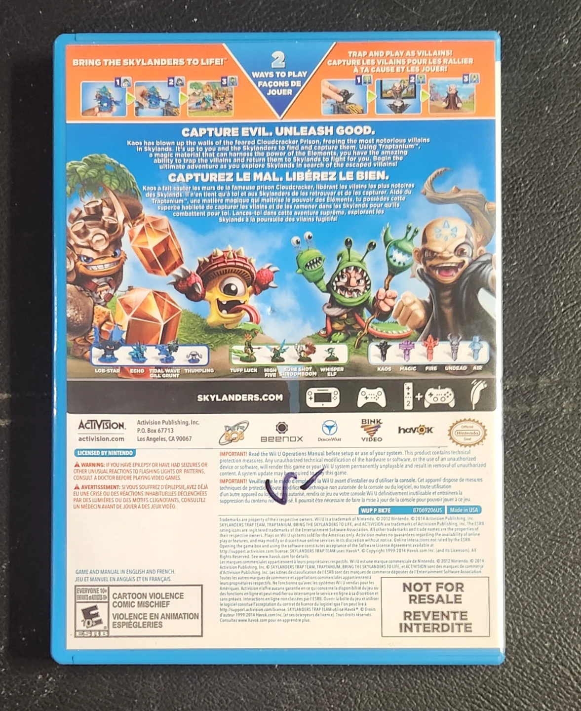 Skylanders Trap Team - Nintendo Wii U ⚽️ - photo 3