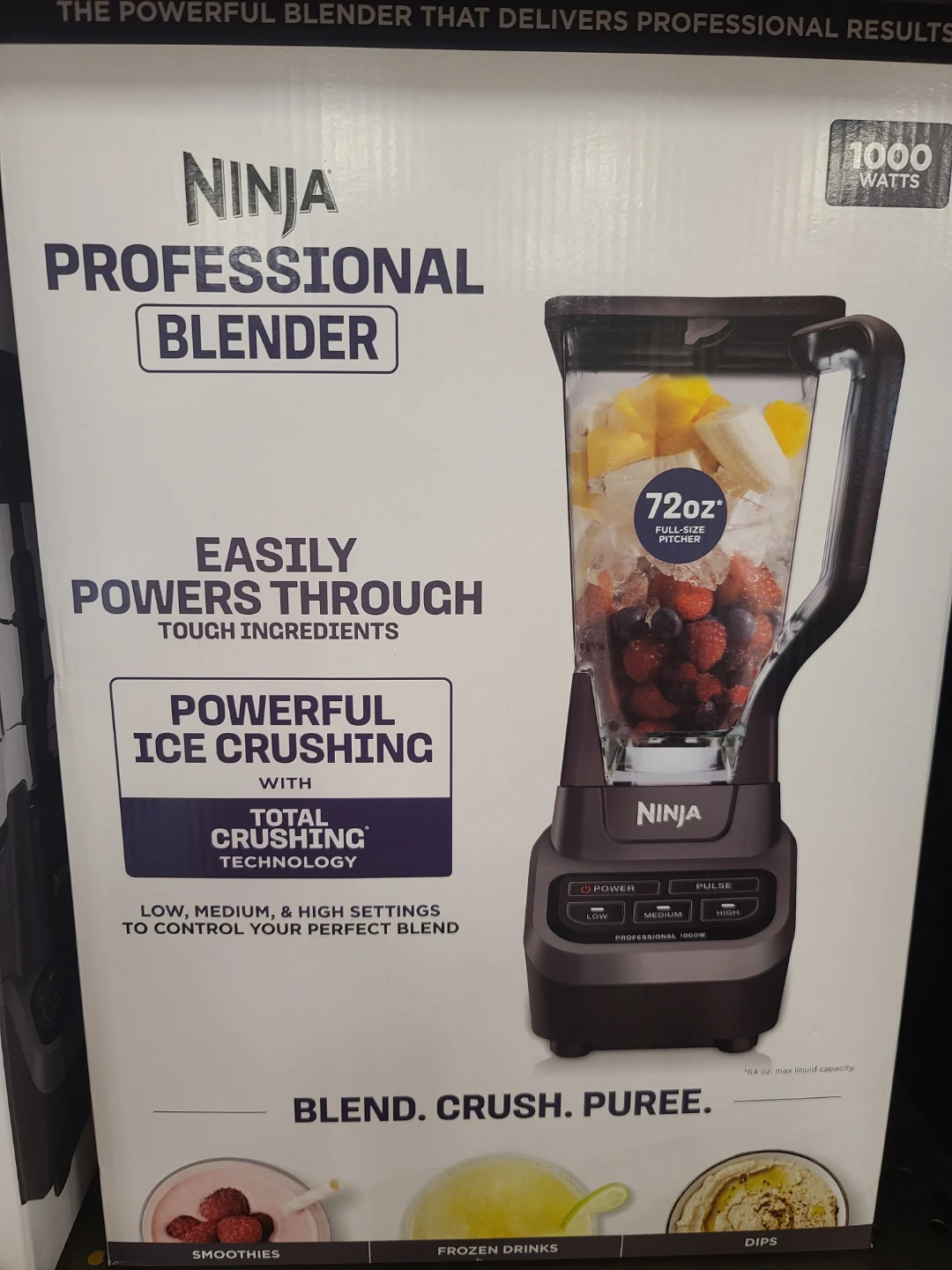 Ninja Professional Blender 72 oz Pitcher 1000 Watts