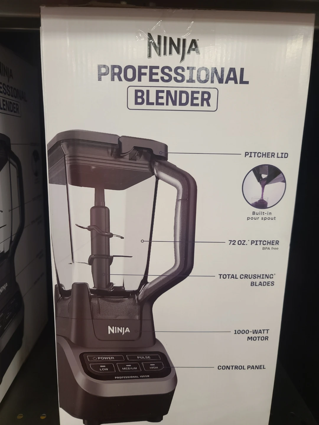 Ninja Professional Blender 72 oz Pitcher 1000 Watts - photo 2