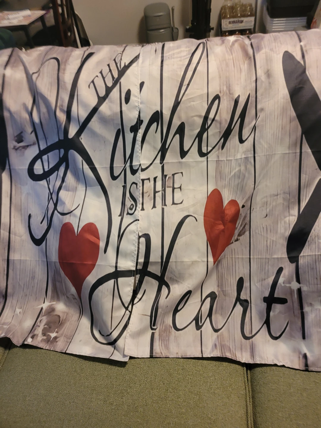 Kitchen is the Heart Decorative Curtains