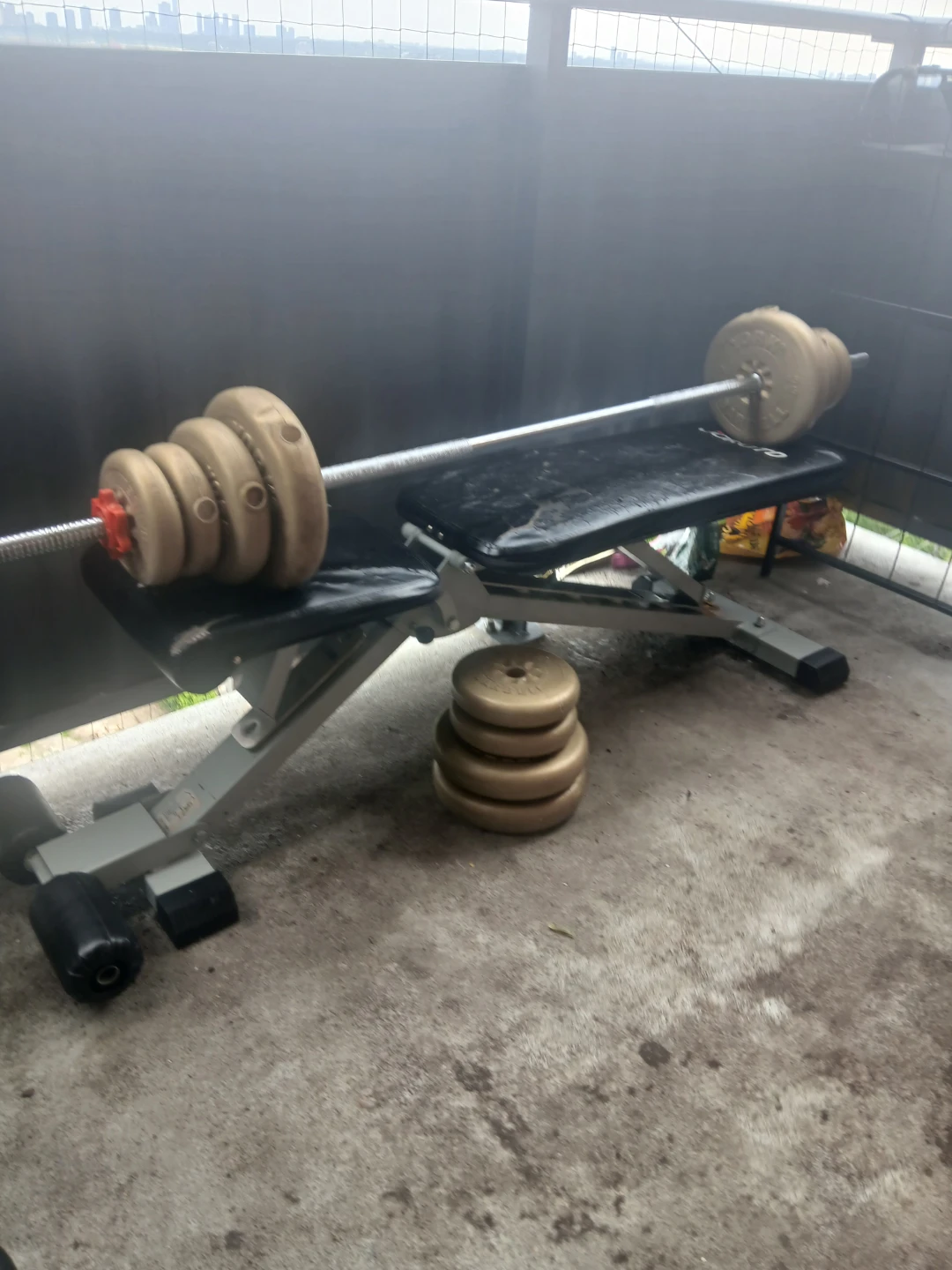 Barbell Bench with Weights