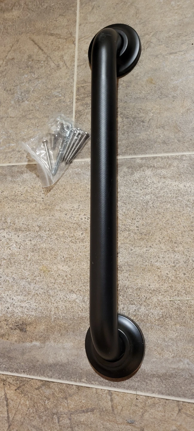 AmeriLuck Grab Bar with Knurled Anti-Slip Grip (16 Inch)