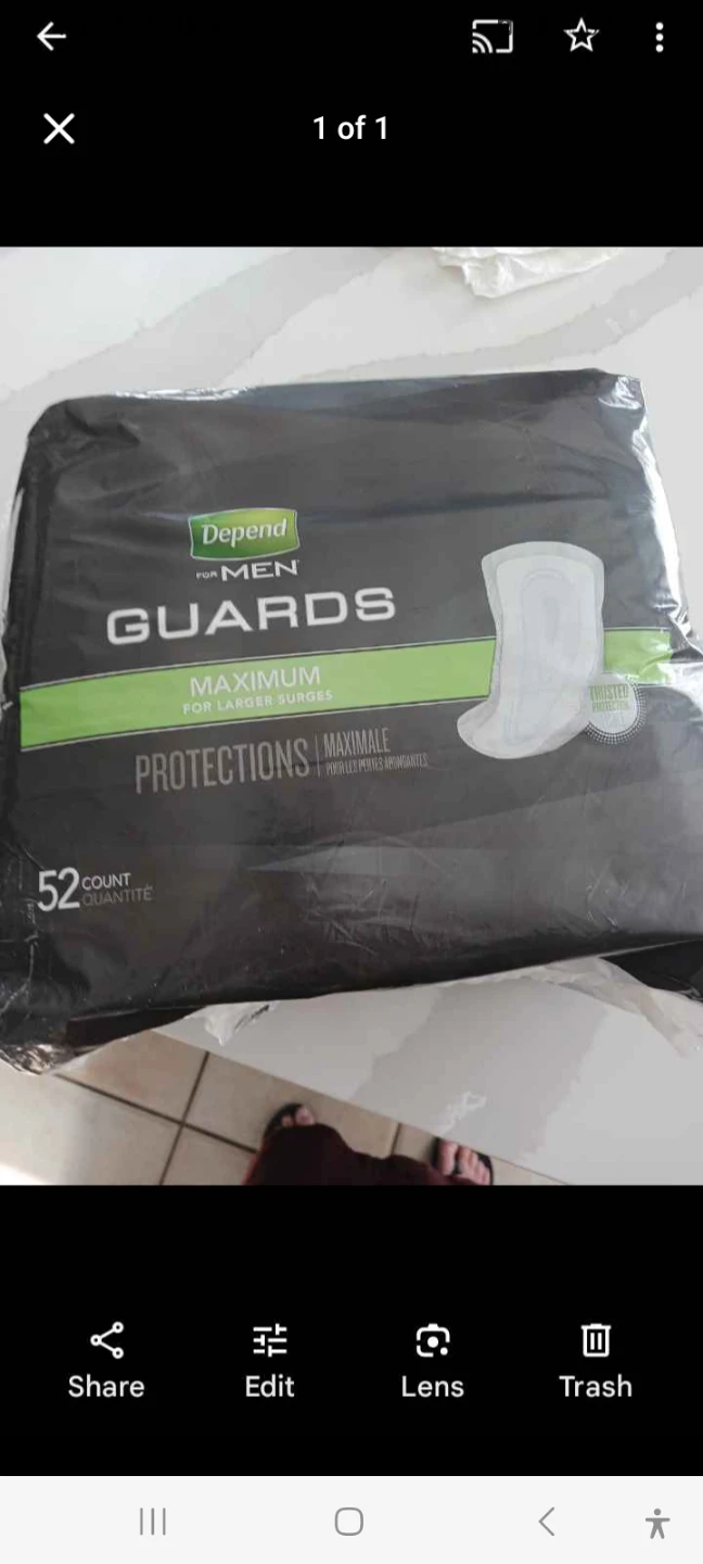 Depend Guards Maximum Protection for Men - 52 Count