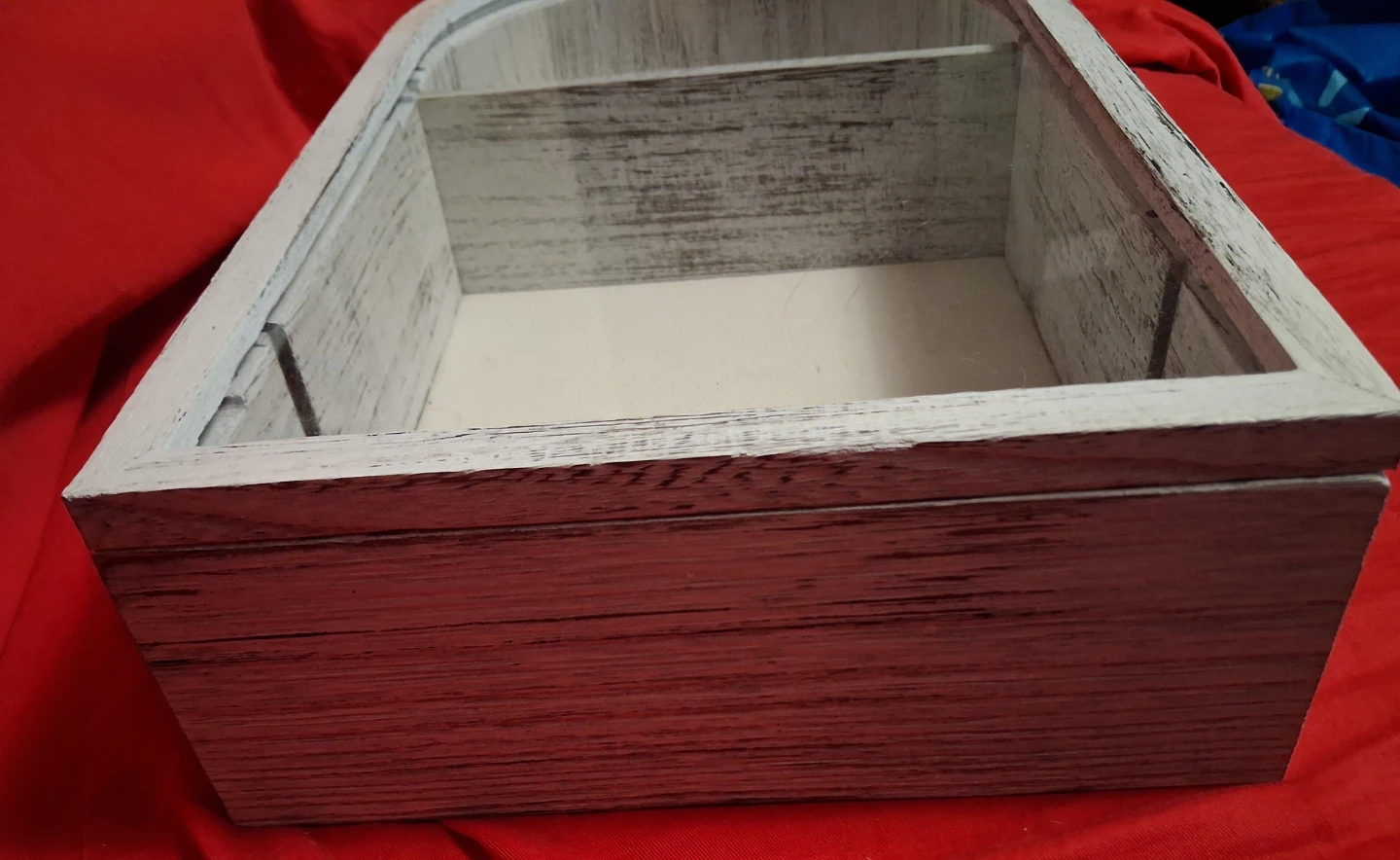 Shadow box with shelf