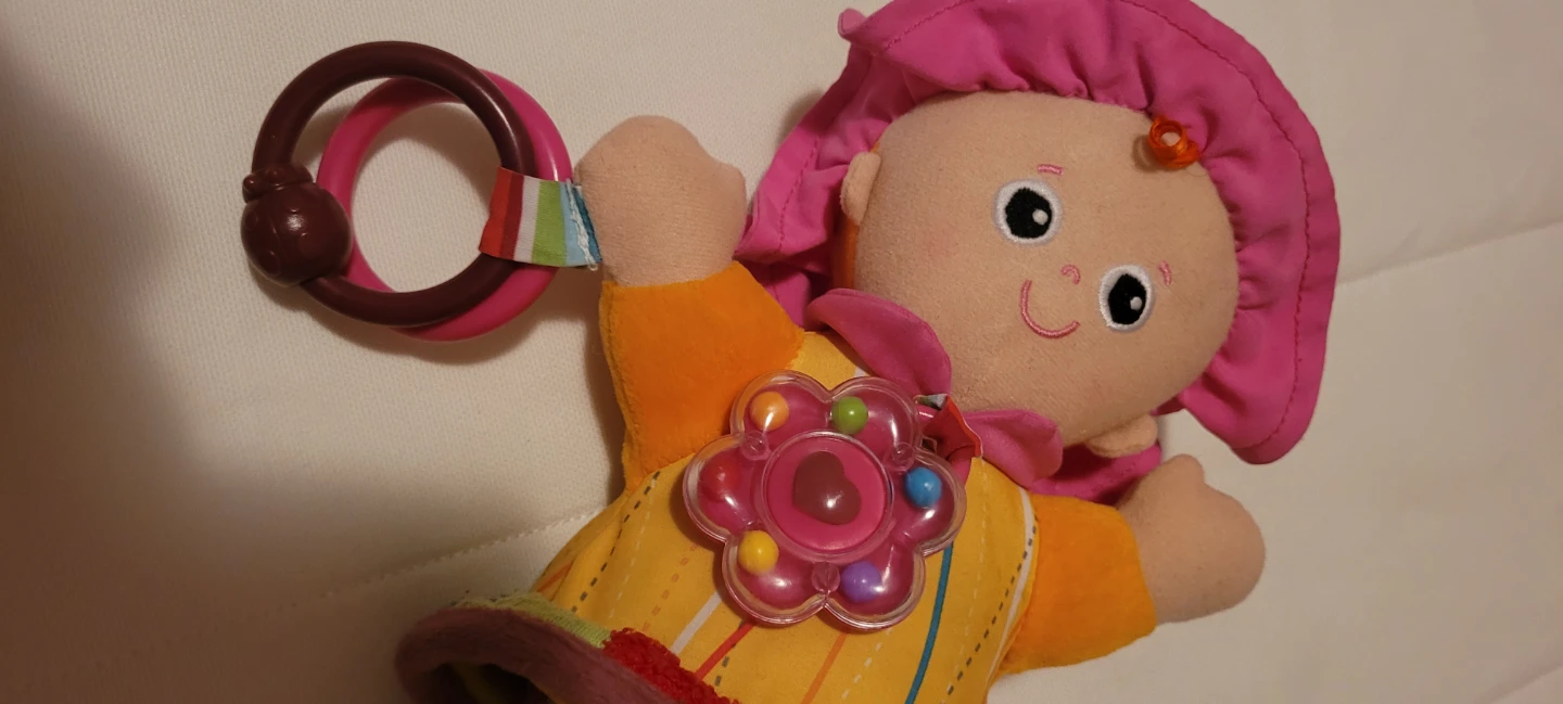 Baby Plush Toy with Rattle Rings ⚽