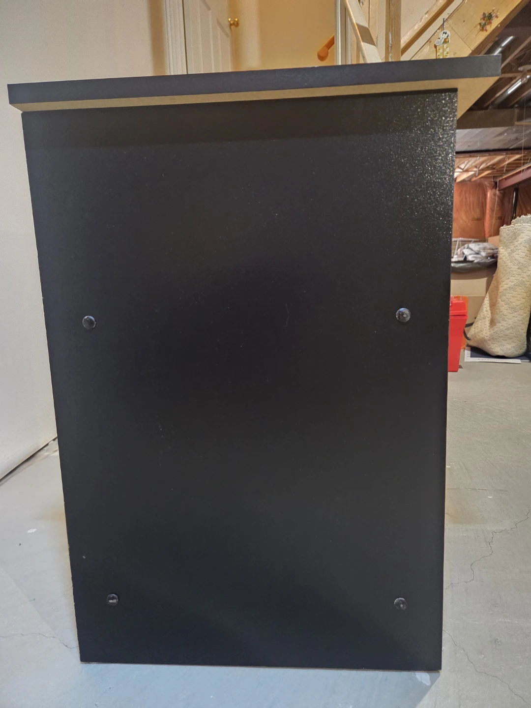 Pair of Compact Black Wood TV Stands/Shelf Units - photo 3