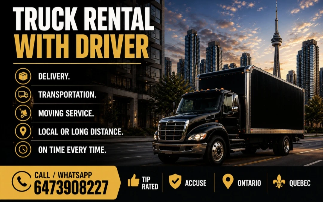 Truck Rental with Driver - Moving & Delivery Service
