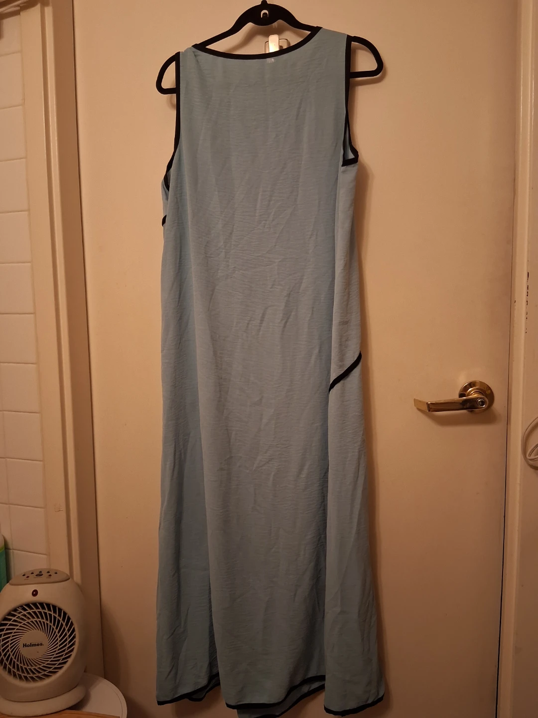 Light Blue Maxi Dress with Black Trim - XL - photo 2