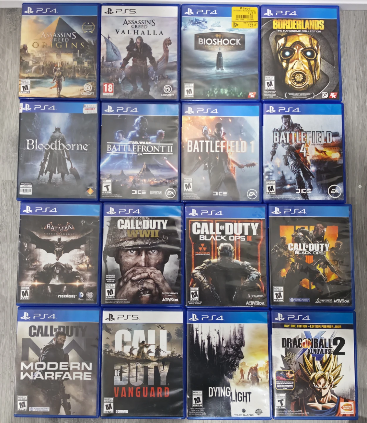 PS4 Video Game Bundle - Assorted Titles