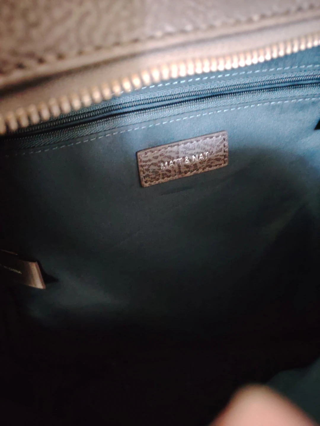 Matt & Nat Grey Faux Leather Backpack - photo 3