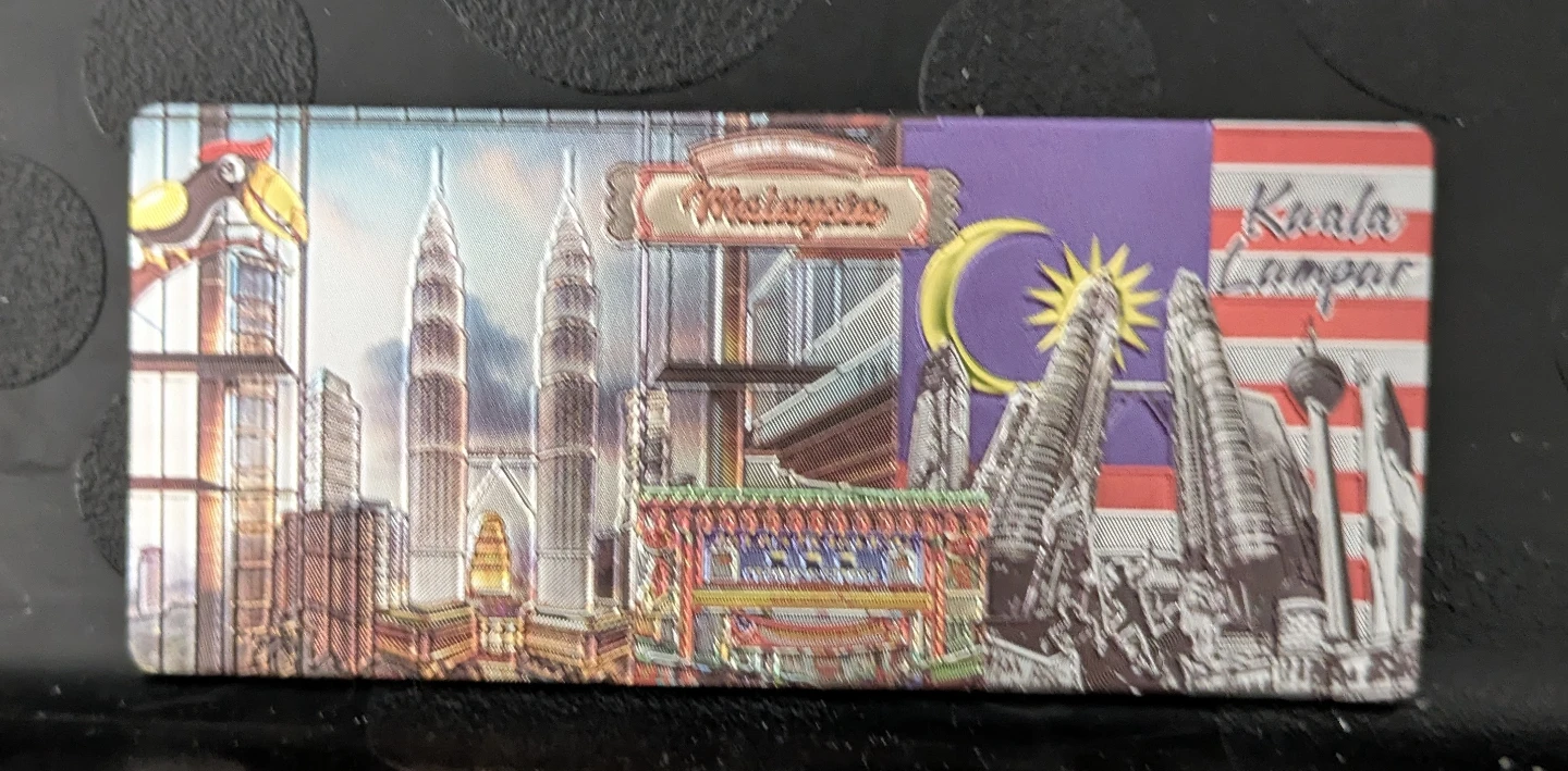 ⚽ Malaysia Kuala Lumpur Souvenir magnet