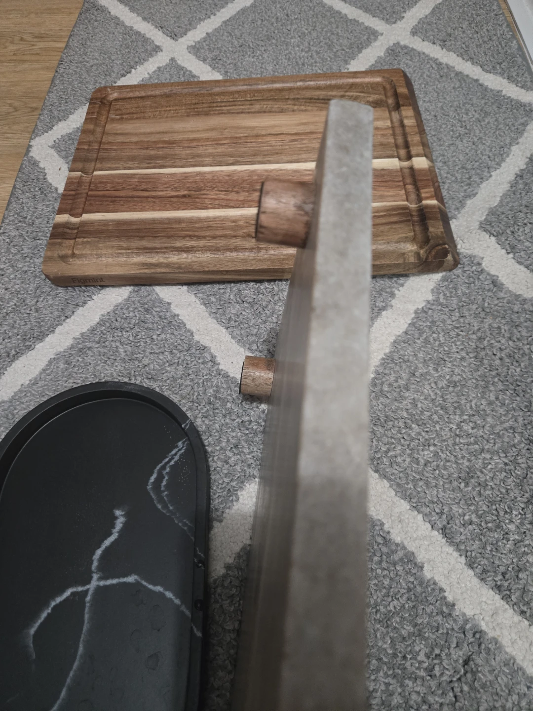 Wooden Cutting Board and Marble Serving Platter - photo 2