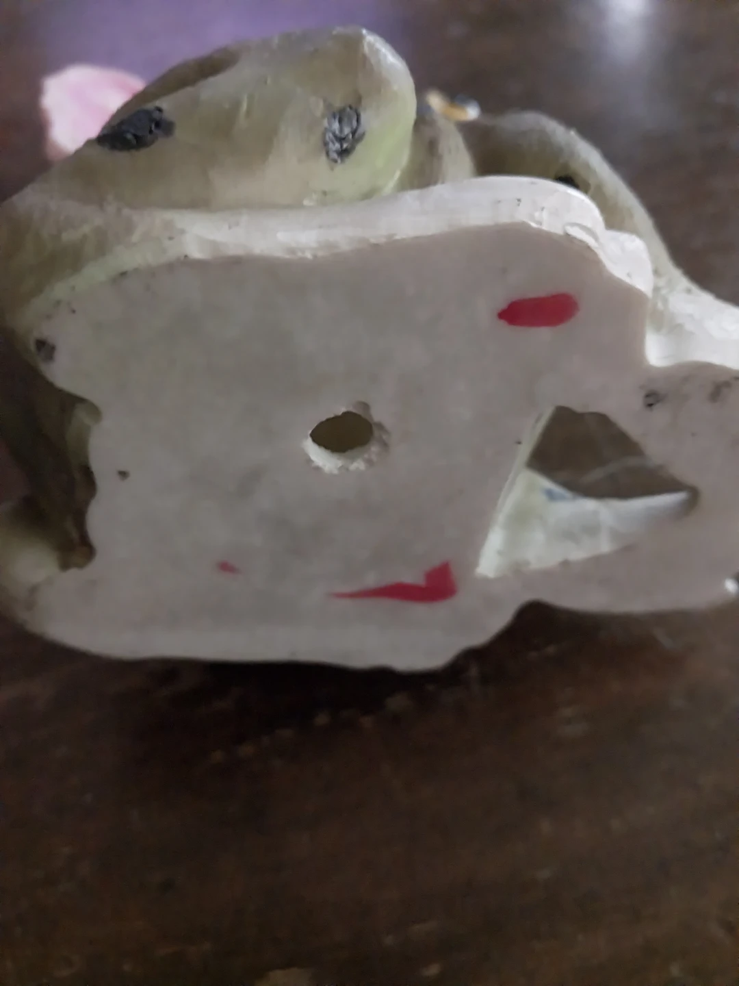 Fairy riding a frog figurine - photo 3