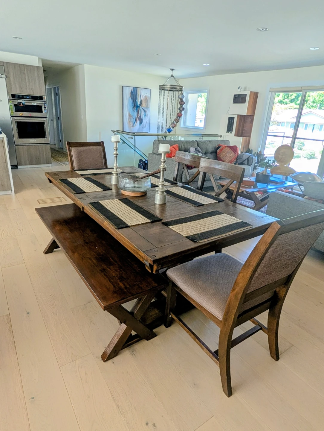 WoodenAshley Dining Chairs with Upholstered Seats -