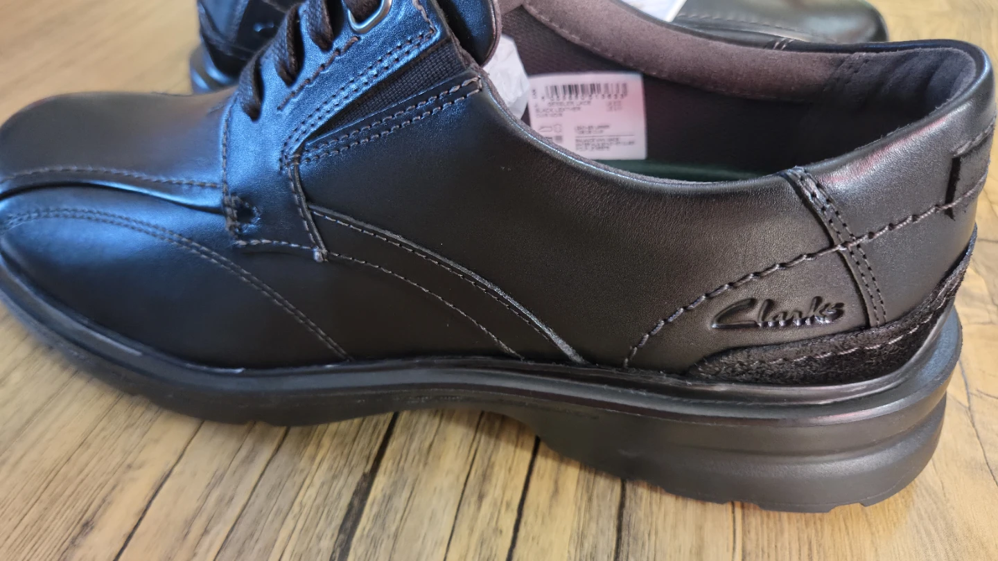 Clarks Collection Black Leather Gessle Lace Shoes - photo 2