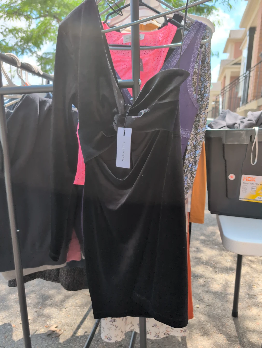 DYNAMITE Black Velvet Dress, size m, unworn and brand new