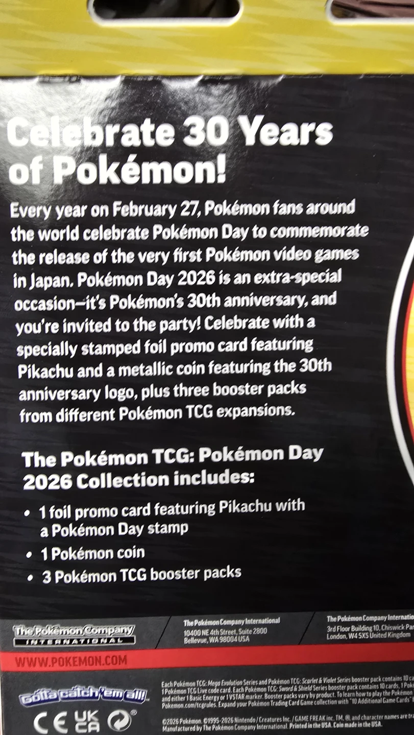 2026 Pokemon Day Collection Box - photo 3
