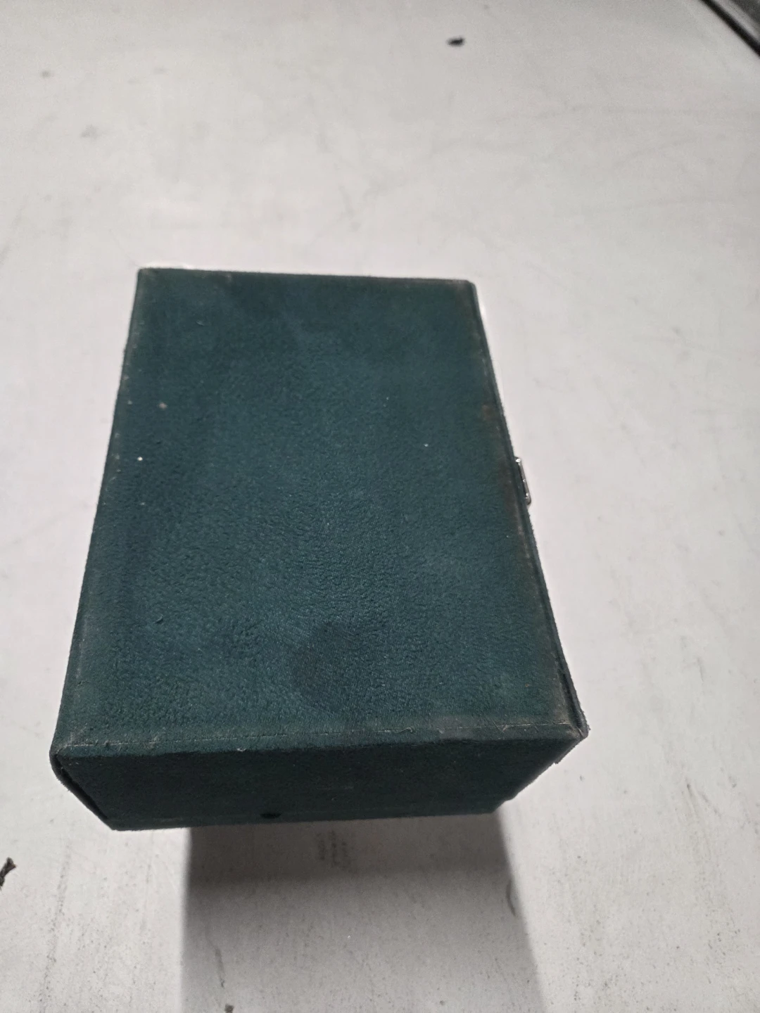 Green Jewelry Box with Two Tiers