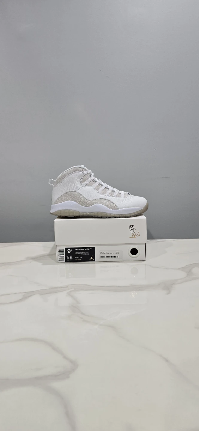 Air Jordan 10 White OVO size 9.5
