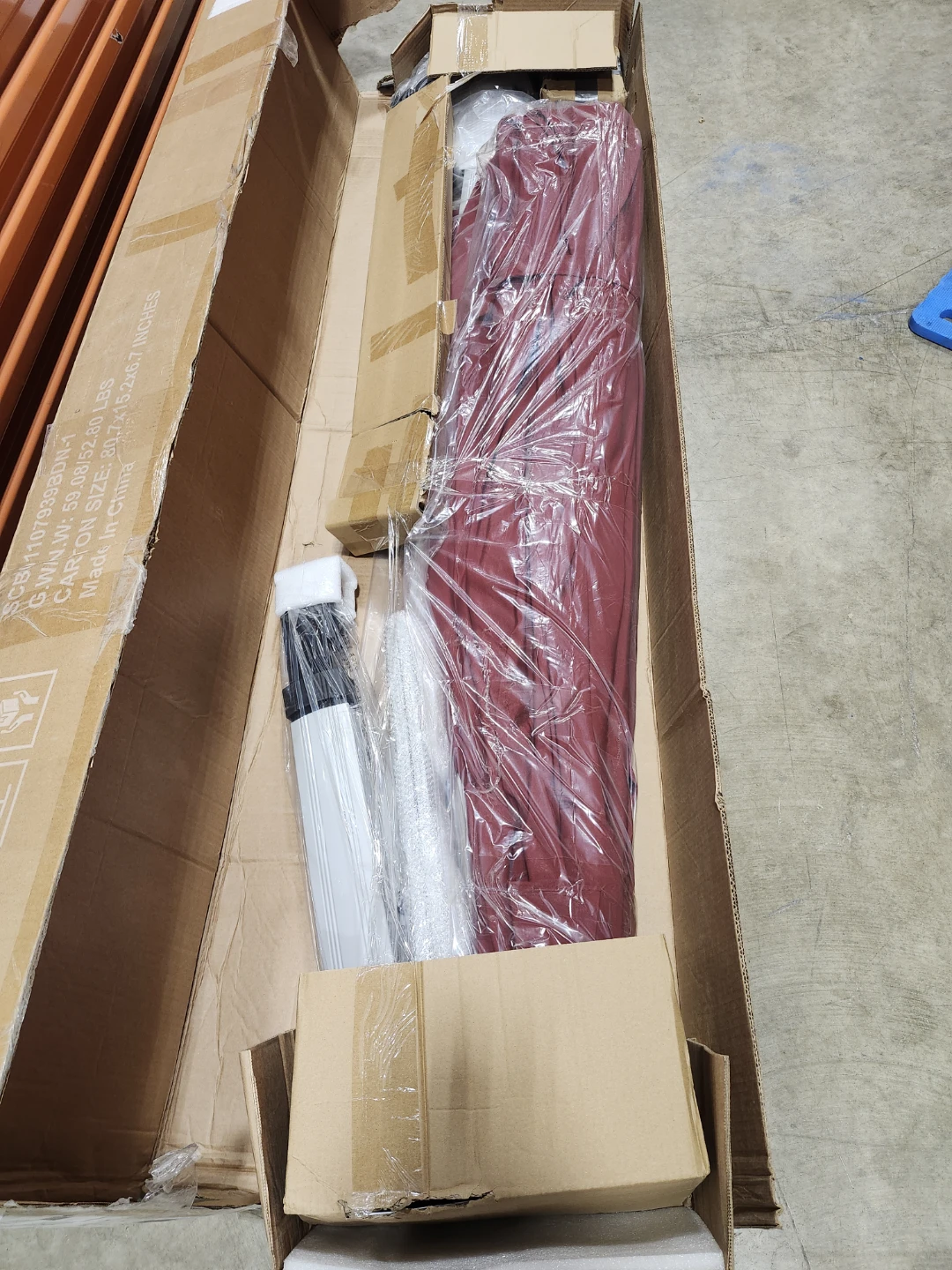 NEW Costway 10-ft Burgundy Garden Patio Umbrella Crank - photo 5