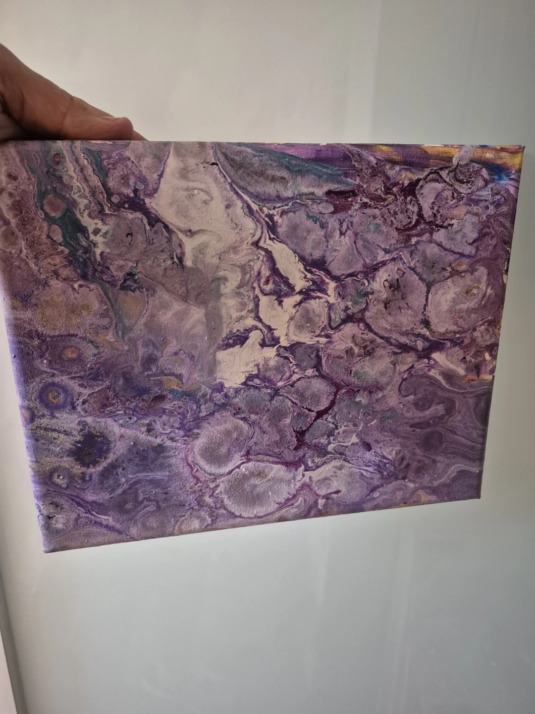 Purple Abstract Art Canvas - photo 2