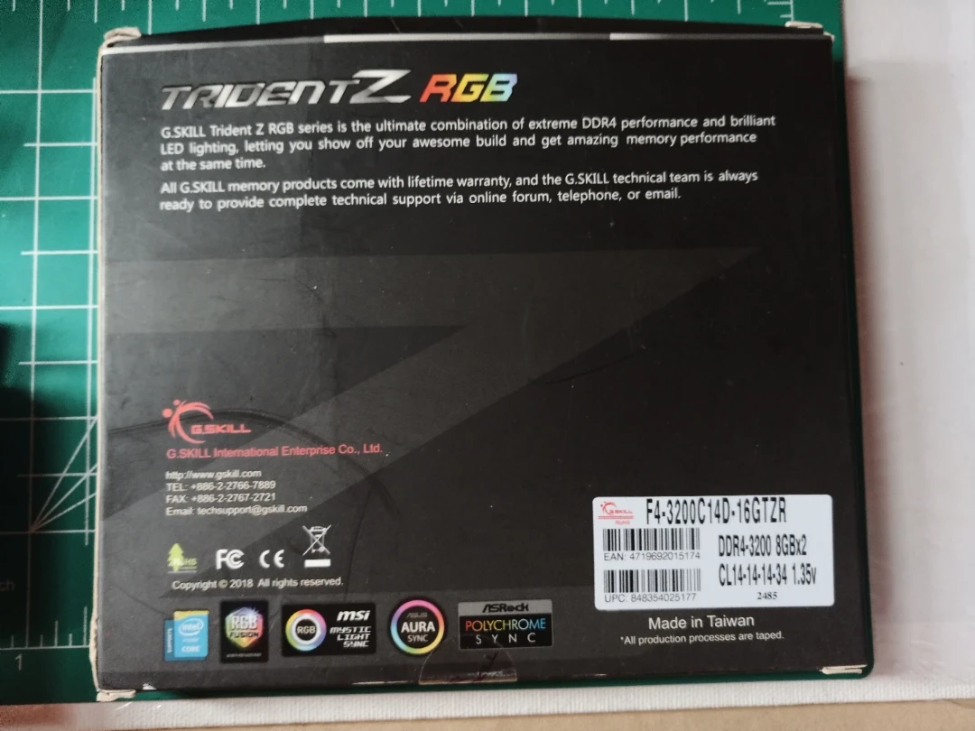 G.SKILL Trident Z RGB DDR4 RAM - 16GB (2x8GB) - photo 2