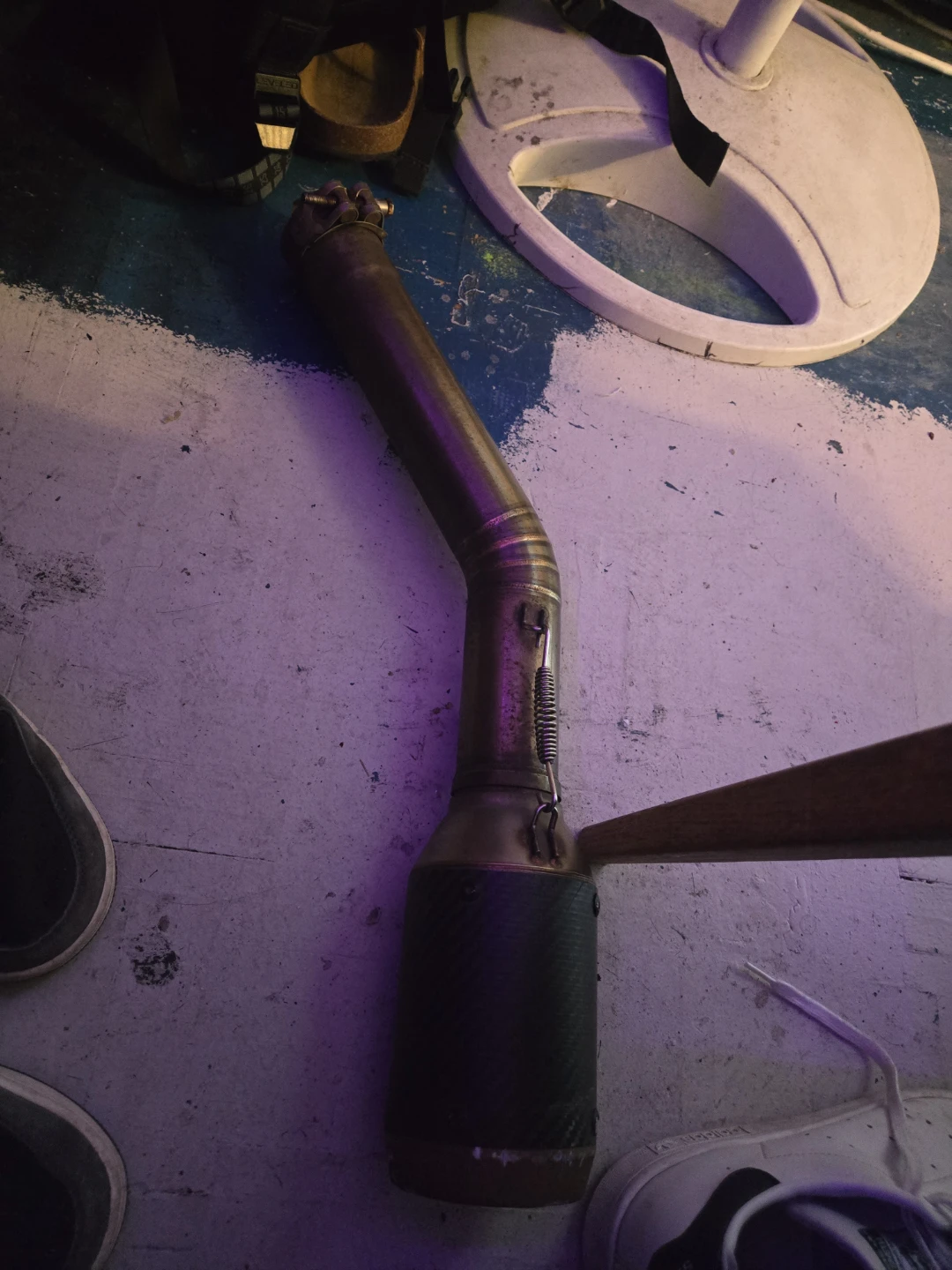 Vintage Metal Exhaust Pipe