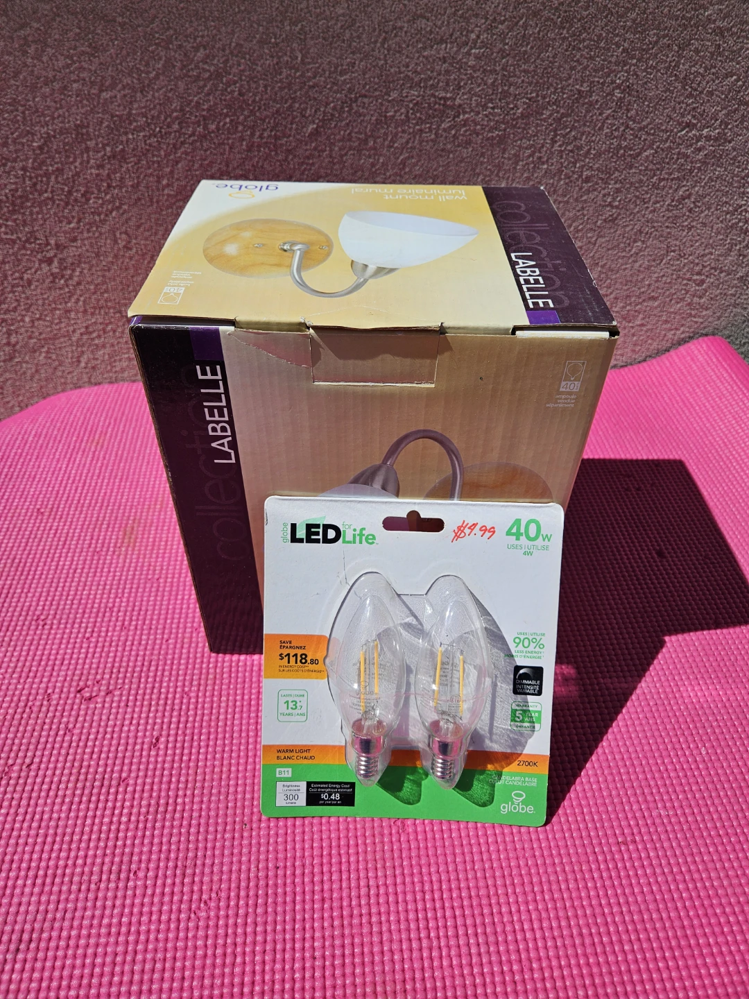 Globe Lighting "LaBelle" Wall Sconce with LEDLife Bulbs - photo 2