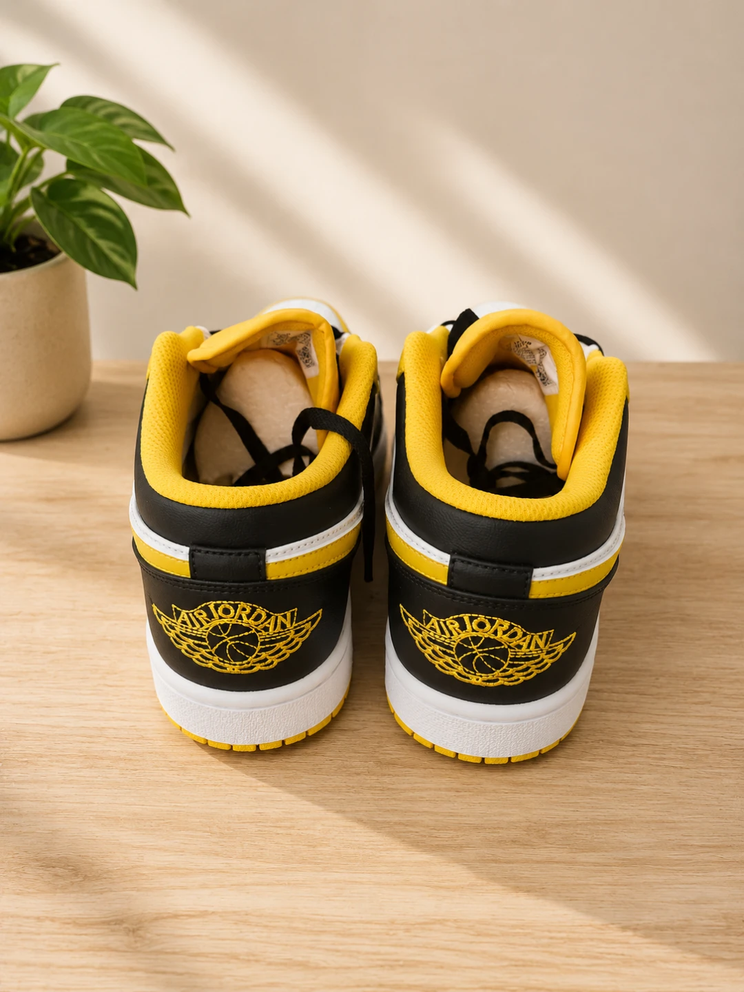Air Jordan 1 Low Yellow Toe Sneakers - photo 3