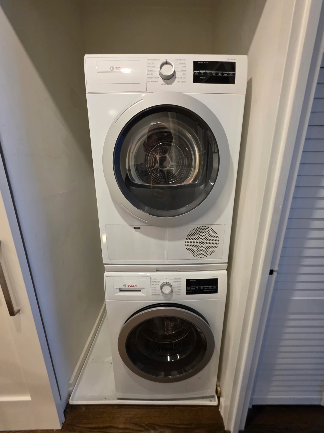 Bosch Washer and Dryer Stacked Set