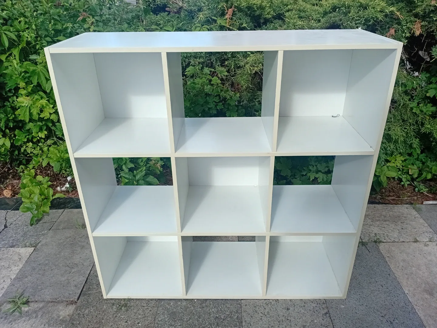 White 9-Cube Storage Shelf Unit