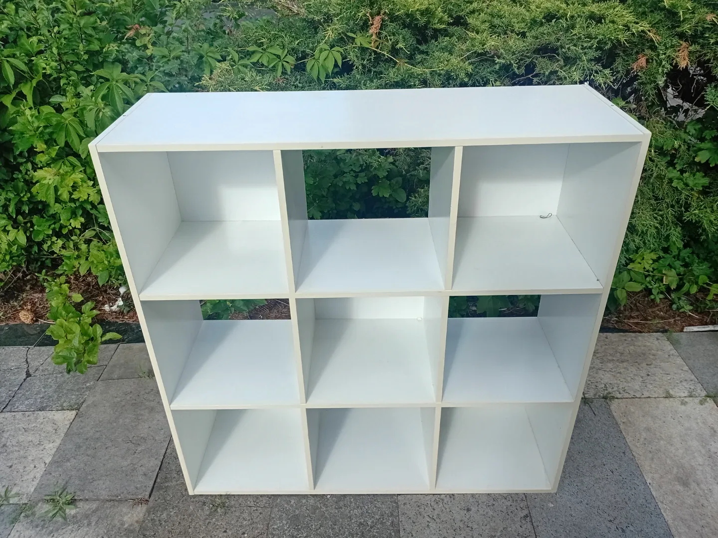 White 9-Cube Storage Shelf Unit - photo 2
