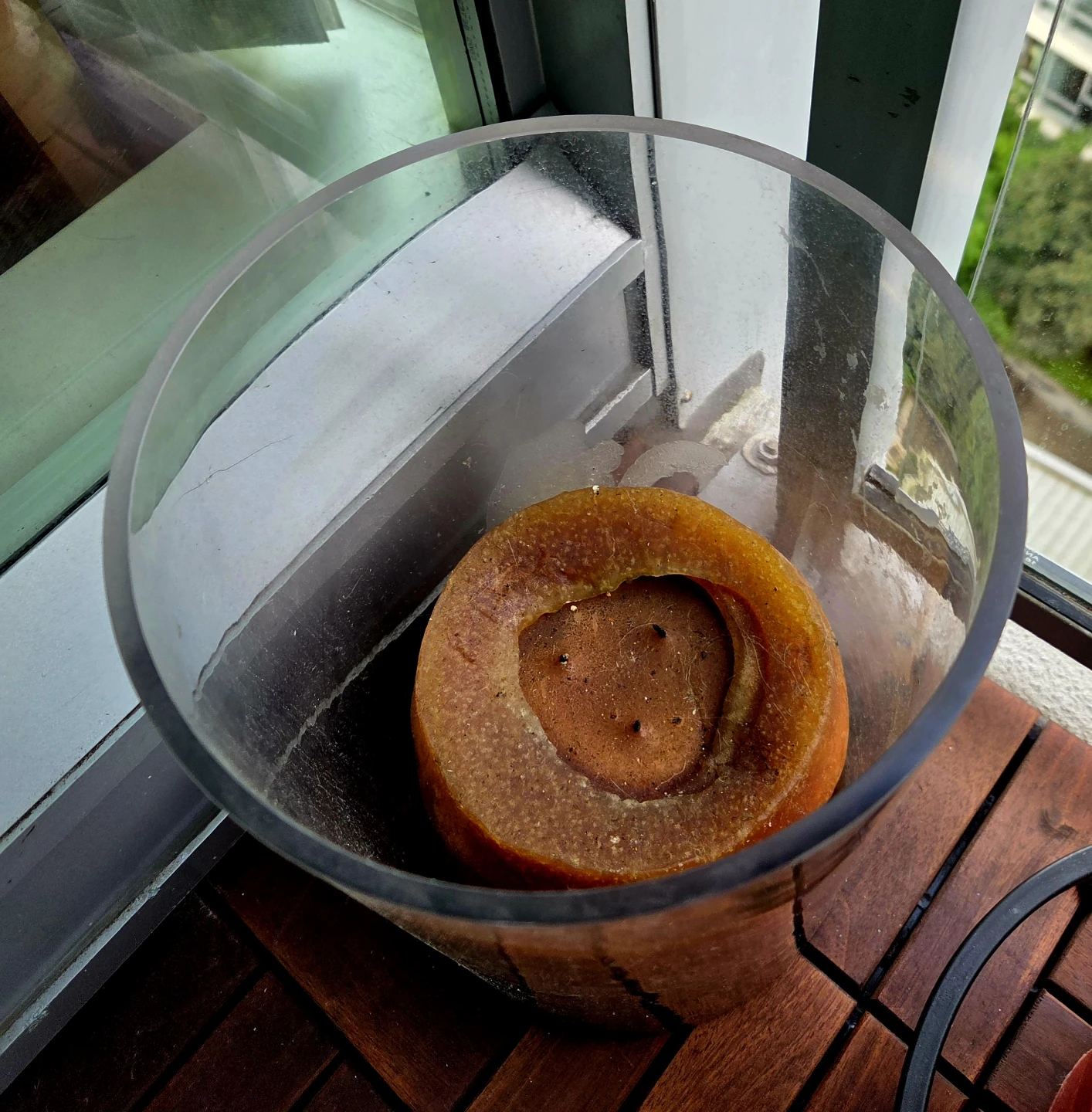 XL Glass Cylinder Vase with Candle - photo 2