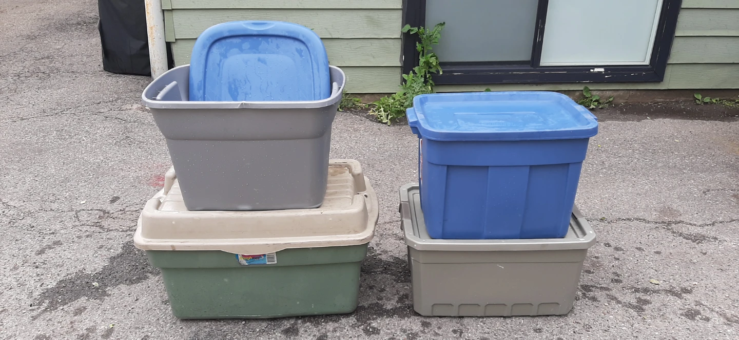 Assortment Of Storage Totes