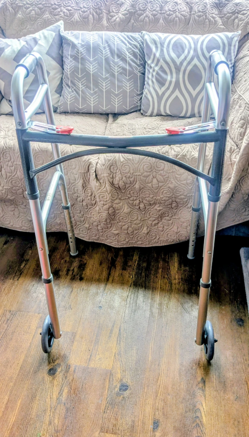 Drive Medical Deluxe Two Button Folding Walker
