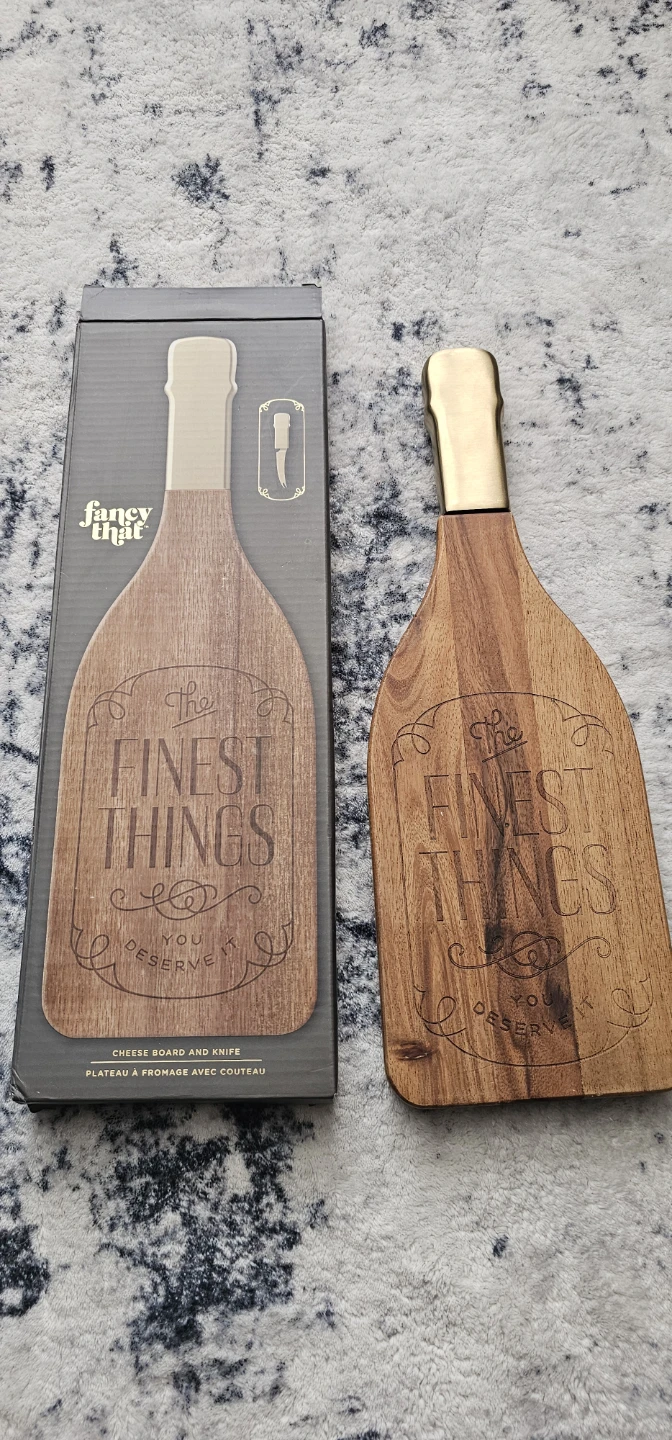 Fancy Chic Cheese Board and Knife Set - photo 2