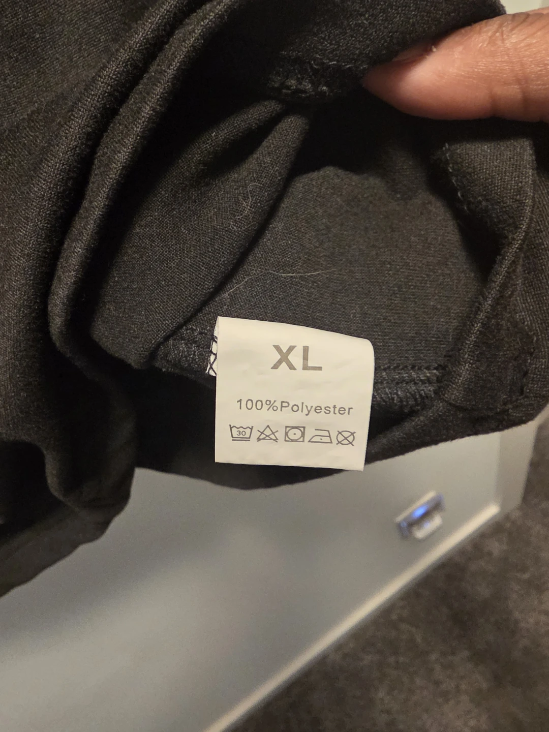 Black T-Shirt with "The Human World Is A Mess" Print - photo 3