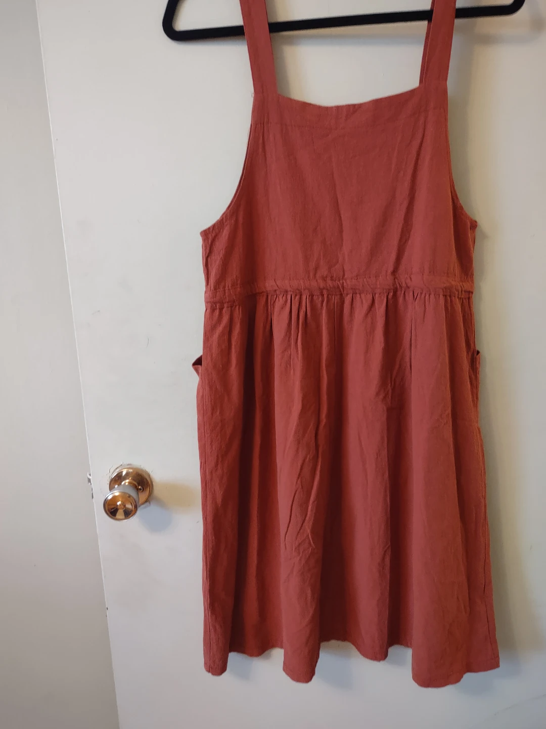 (NEW) Linen Blend Pinafore vintage Dress - photo 2