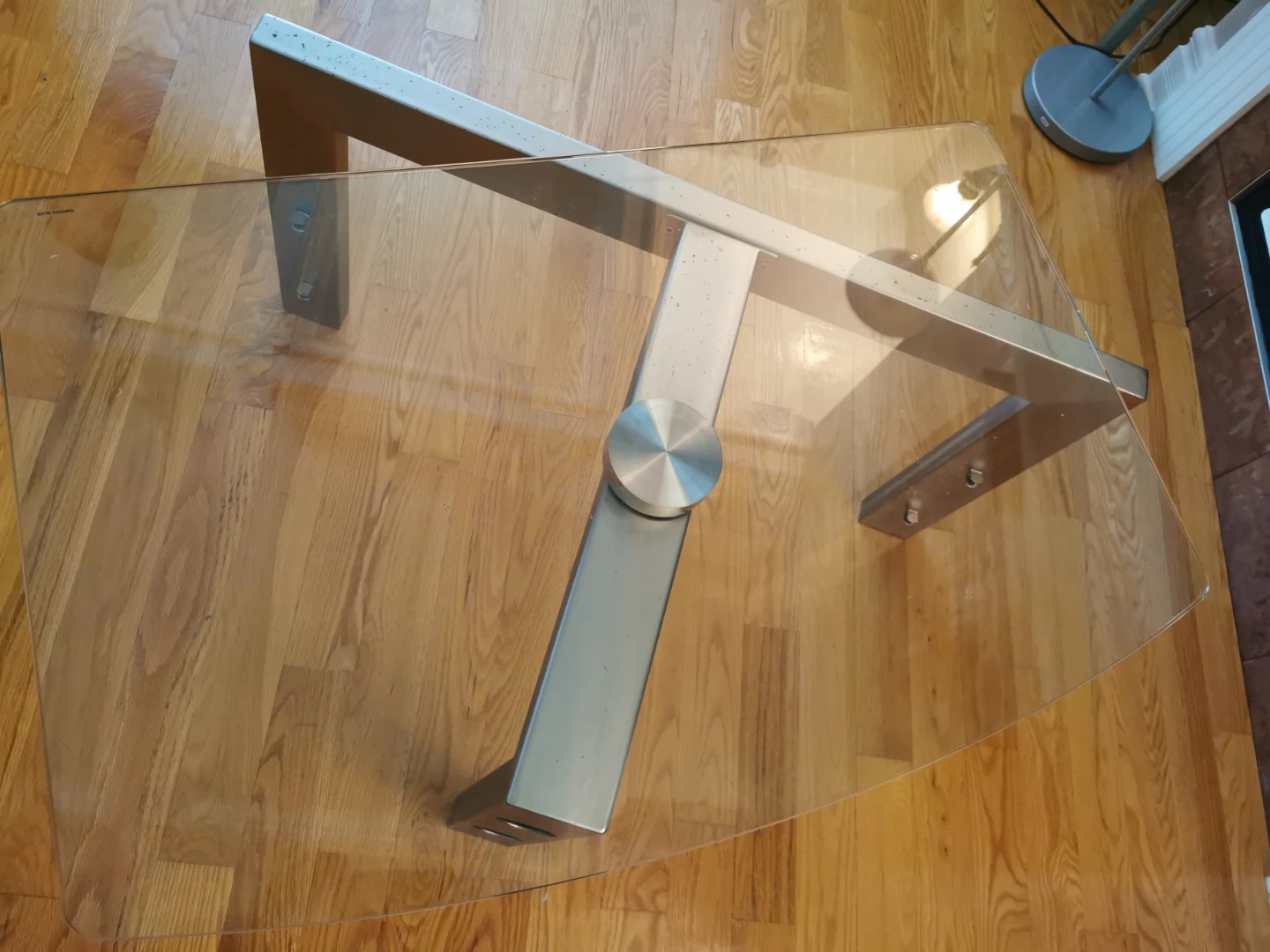 Glass and Metal Coffee Table - photo 5