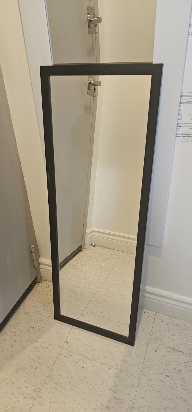 Full Length Mirror with Black Frame