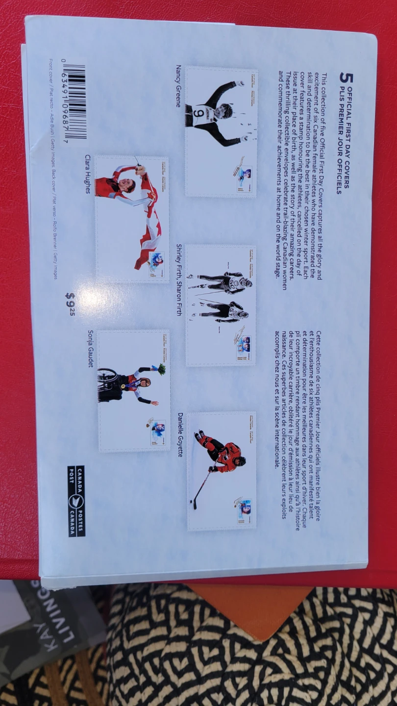 Canada Post Official FDCs, Women in Sports Collection - photo 4