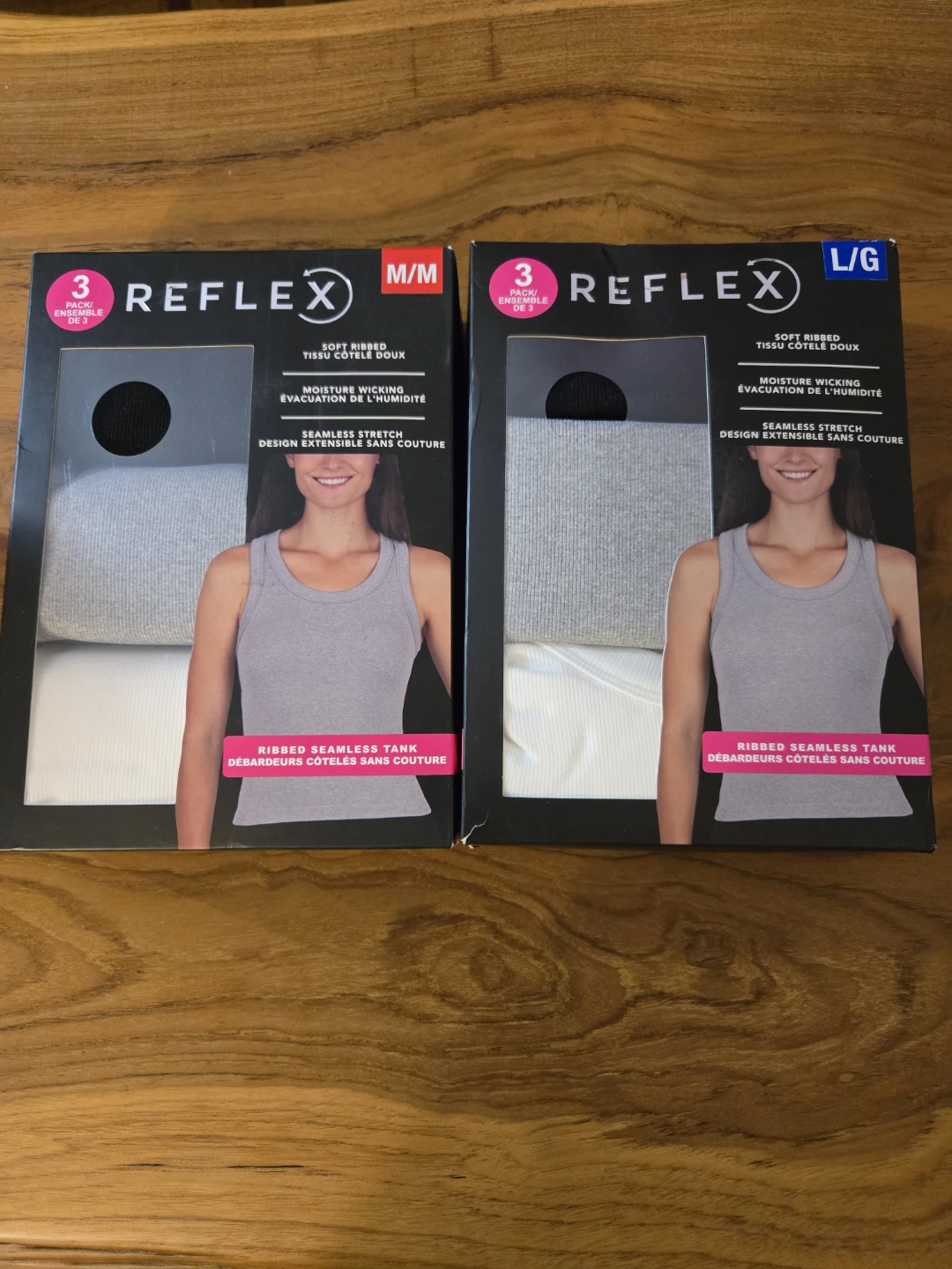 Reflex Ribbed Seamless Tank Tops (3 Pack)