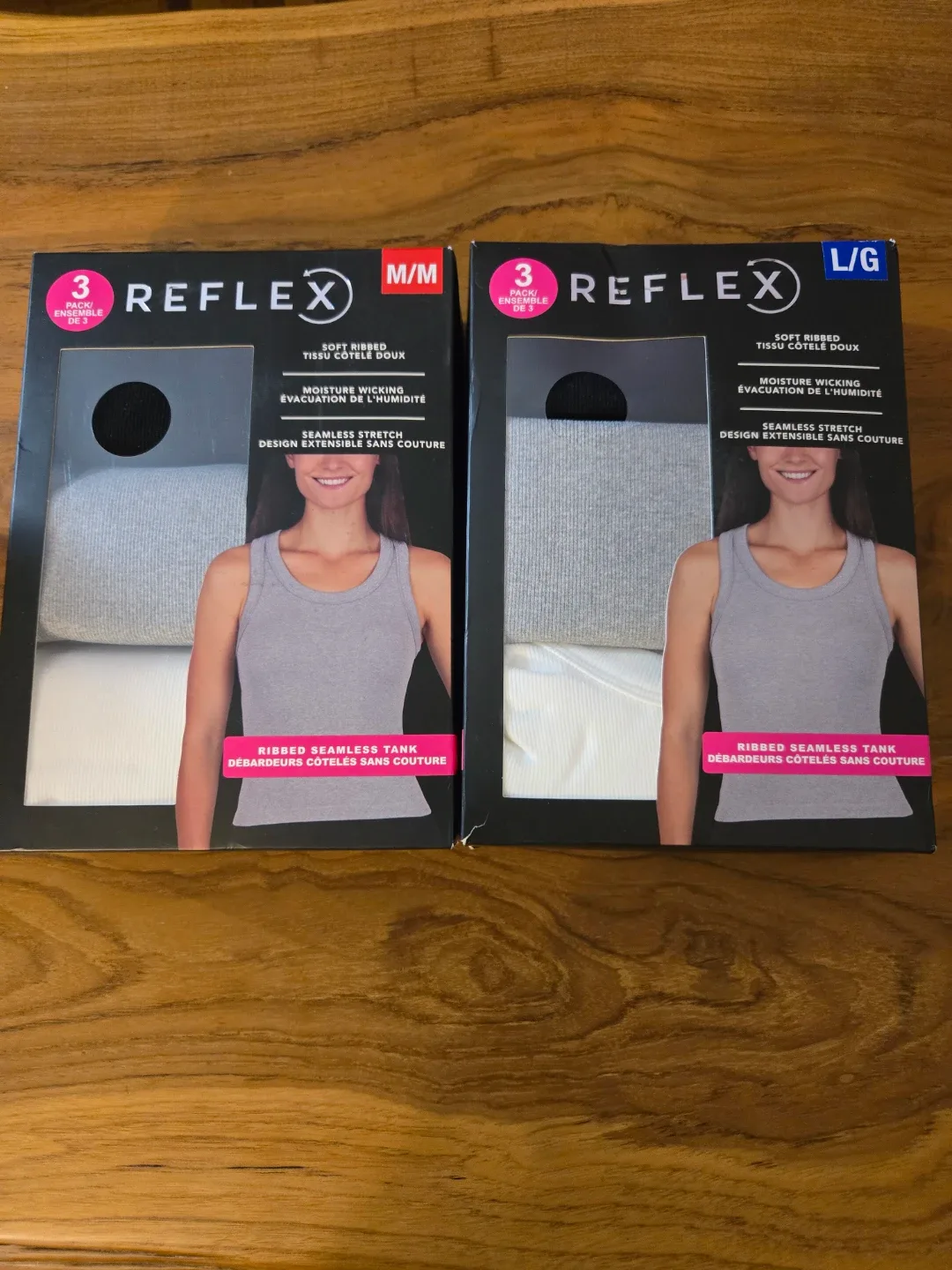 Reflex Ribbed Seamless Tank Tops (3 Pack)